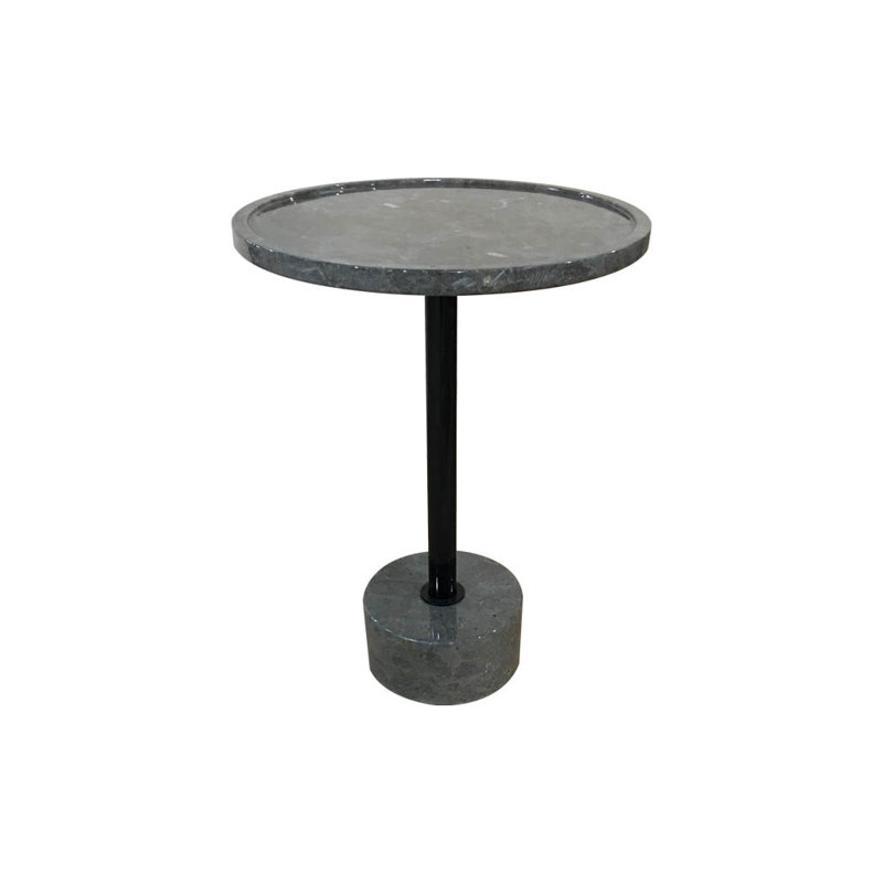 Aurelea Pedestal End Table, Grey