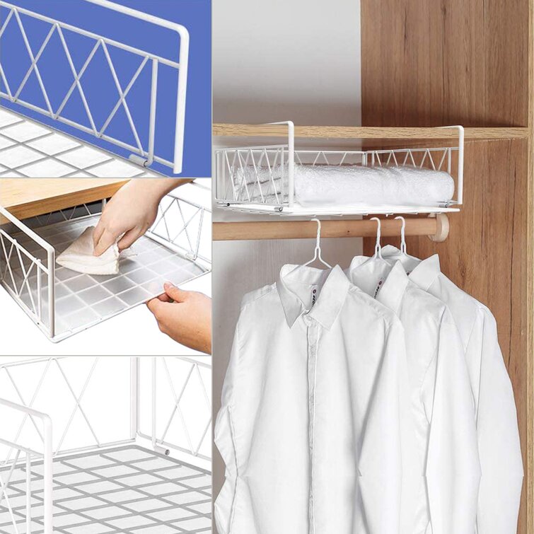 Under Shelf Metal Basket Prep & Savour Color: White