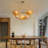 Ffraid Light Gold Unique/Statement Bird Nest Pendant Lights