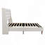 Lit plateforme tapissier avec tête de lit haute et tête de lit ondulée, tissu chenille de qualité supérieure, lit plateforme minimaliste moderne sans sommier, assemblage facile-626517361