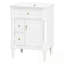 Meuble-lavabo avec lavabo, 2 tiroirs et tablettes de porte-1126211415