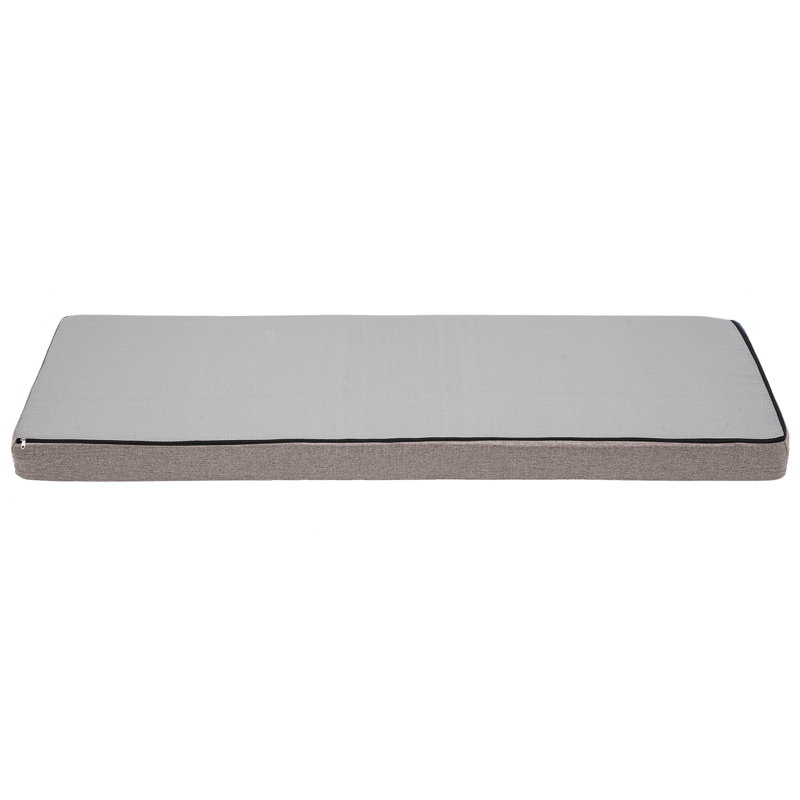 Outdoor Bench Seat Cushion, Gray, 60" x 18"