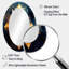 Gold Cubist Visions III - Modern Oval Wall Mirror-610740992