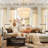 Ashli 6-Light Boho Dimmable Tiered Drum Chandelier