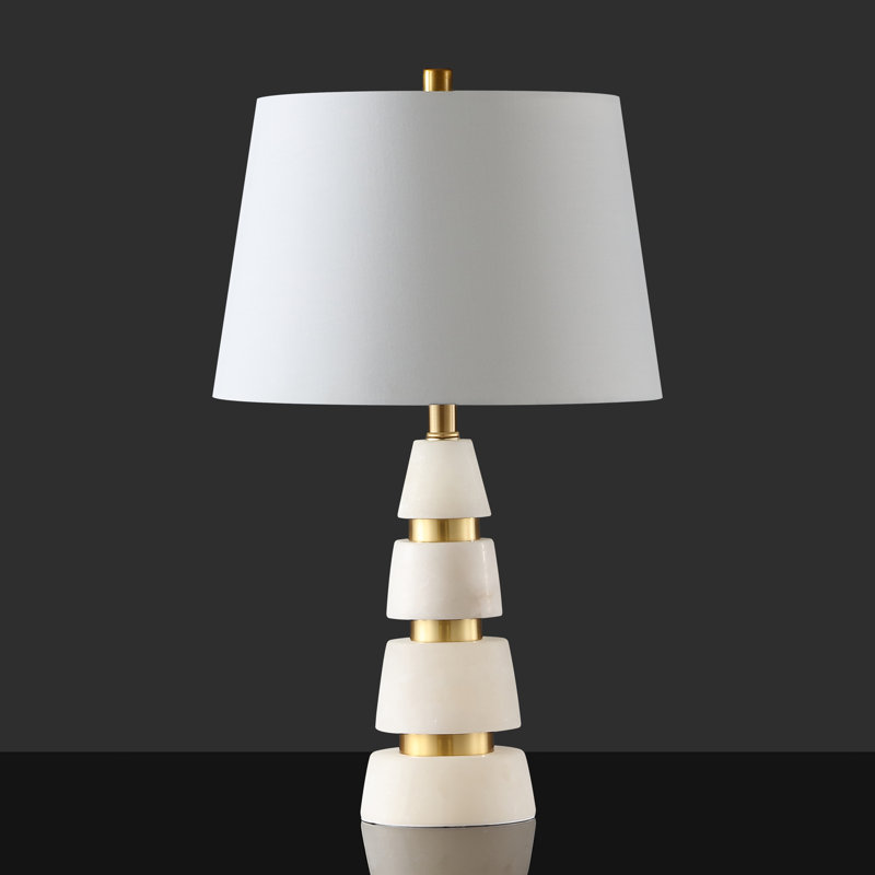 Table Lamp, Gold/White