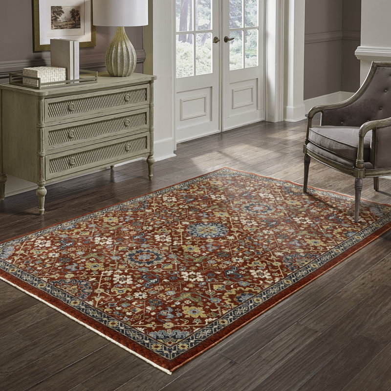 Hovis Moroccan Indoor Rug, Rectangle 3'3" x 5'