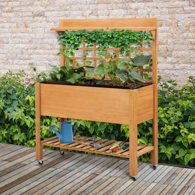 Etola Wood Elevated Planter