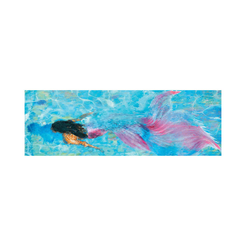 Mermaid by Lisa Robinson - Wrapped Canvas Panoramic Painting, 152.4 cm H x 50.8 cm W x 3.175 cm D