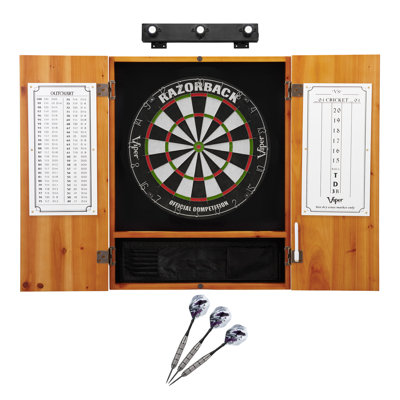 Ensemble de jeu de fléchettes et cabinets de soies (wayfair exclusive)