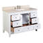 Ensemble de meuble-lavabo simple de 48 po Edber-1014448293-1014448286