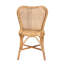 Chaise d'appoint en rotin brun naturel Pineapple