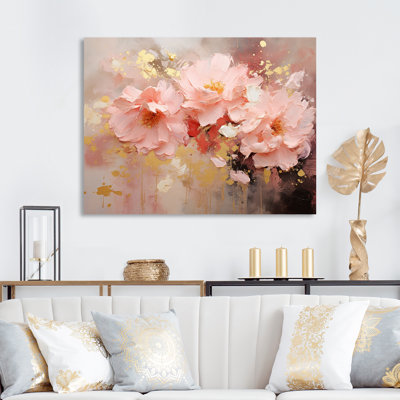«Tender White and Light Pink Flower», reproduction d'art