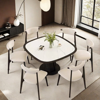 Table et chaise de salle à manger rétro