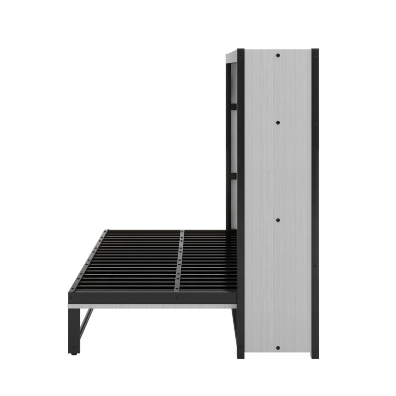 Lit escamotable avec tablettes Murphy, Gris