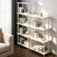Bibliothèque standard à 4 niveaux avec tablette ouverte et rangement industriel sur pied pour le bureau à domicile-1796334047