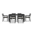 Eartha 6 - Person Patio Dining Set with Rectangular Table , Cushions Included