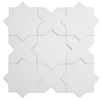 Seville 5 X 5 In. Matte Porcelain Cross Wall And Floor Tile (5.31 Sq Ft/Case) - 34 Pack