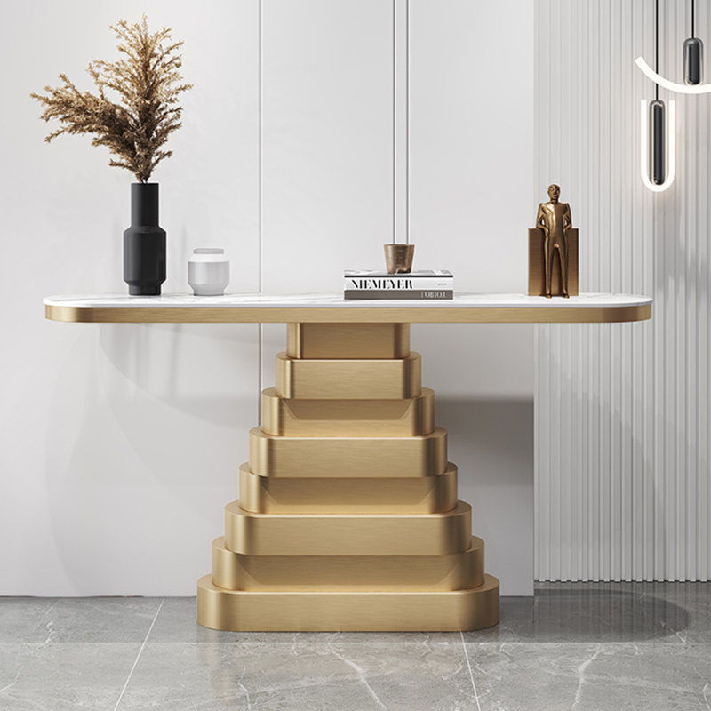 Console luxueuse de style italien, H 33,5 po x l 47,2 po x P 13,8 po
