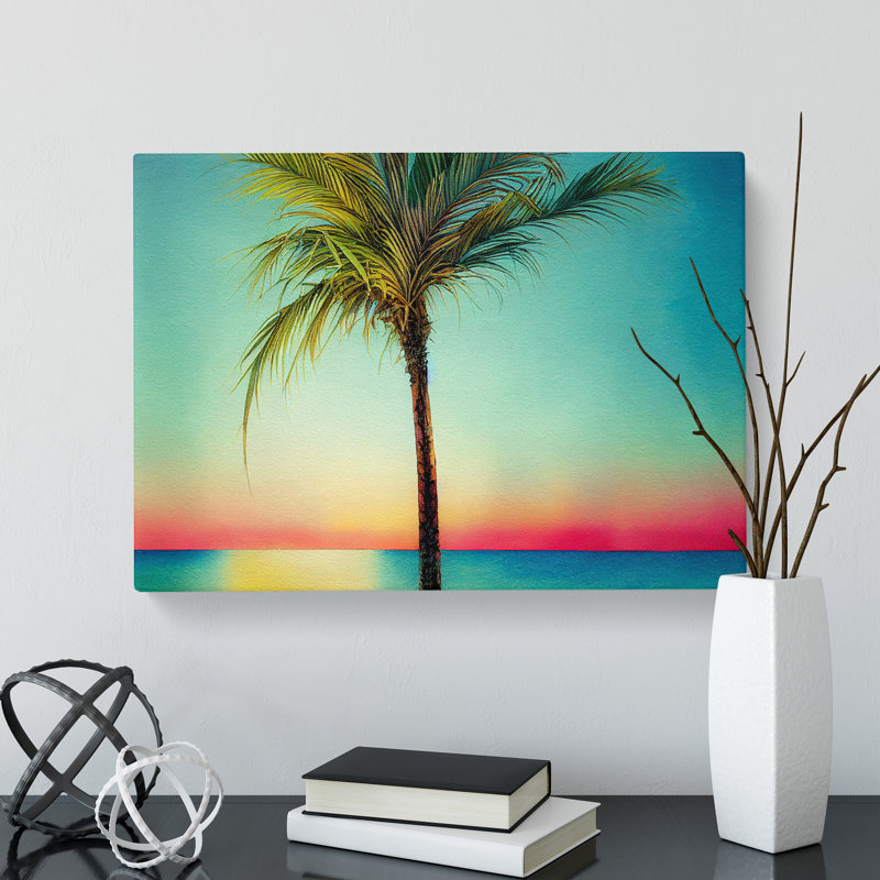 Sumptuous Palm Tree - Wrapped Canvas