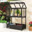Garden Mini Greenhouse with Movable Wheels, Openable Roof and Storage Box-114494577