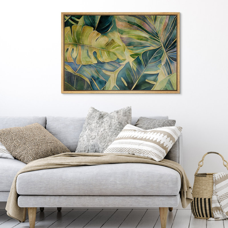 Illustration de feuilles de bananier tropical tropical, feuilles de bananier tropical, H 24 po x l 36 po