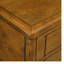 Table basse rectangulaire en bois massif pour le salon, table basse antique de 40 pouces à 4 tiroirs, table basse en bois avec pieds décoratifs à rivets, assemblage facile-90626768