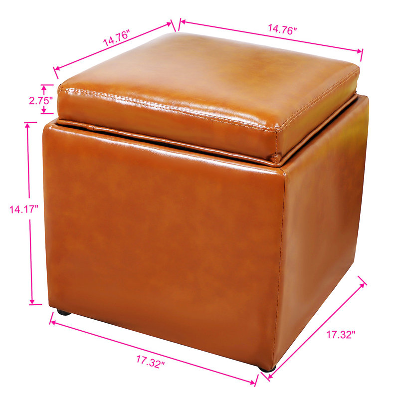 Table basse Zael, H 16,95 po x L 17,35 po x l 17,35 po, Noir