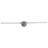 Door Hinge In Brushed Chrome, 3-1/2-Inch, 5/8-Inch Radius, 12-Pack