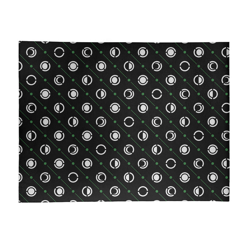Chenille Geometric Indoor Rug, Rectangle 4' x 6'