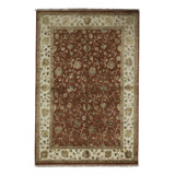 Dharma Hand Woven Silk and Wool Oriental Area Rug