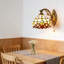 Applique murale en verre ambre Tiffany