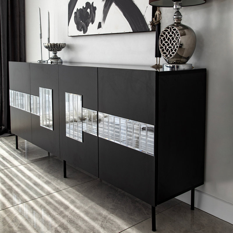 Console 70,87 po, Noir / fumée