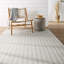 Tapis rayé gris clair / ivoire intérieur / extérieur Elis (4 pi x 6 pi)-1563930548
