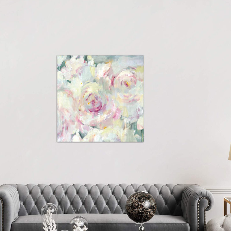 Shabby Peony II by PI Galerie - Wrapped Canvas Print, 93.98 cm H x 93.98 cm W x 3.175 cm D
