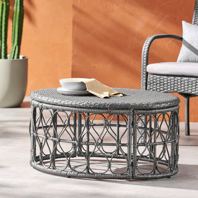 Table basse, table d'appoint d'extérieur rustique pour accessoires de jardin ou de terrasse