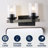 Borth Iron/Seeded Glass Rustic Farmhouse LED Vanity Light-19216085-23242562