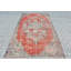 Grand tapis turc antique rouge pour le salon ou la chambre à coucher avec motif tribal