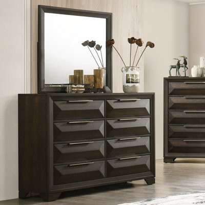 Ensemble commode et miroir 2 pièces Fikir