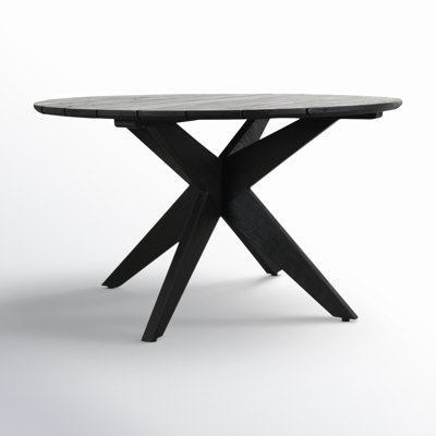  53.15" Teak Solid Wood Patio Dining Table