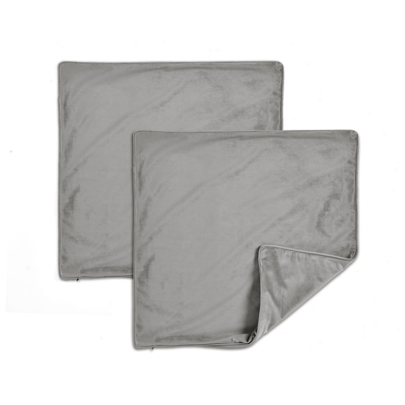 Square Pillow Cover, Dark Gray