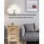 Table de chevet moderne avec station de charge et tablette ouverte-263285911