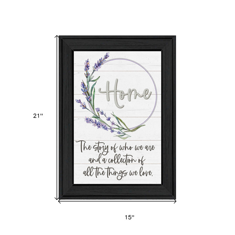 Home a Circle of Love, impression murale encadrée noire
