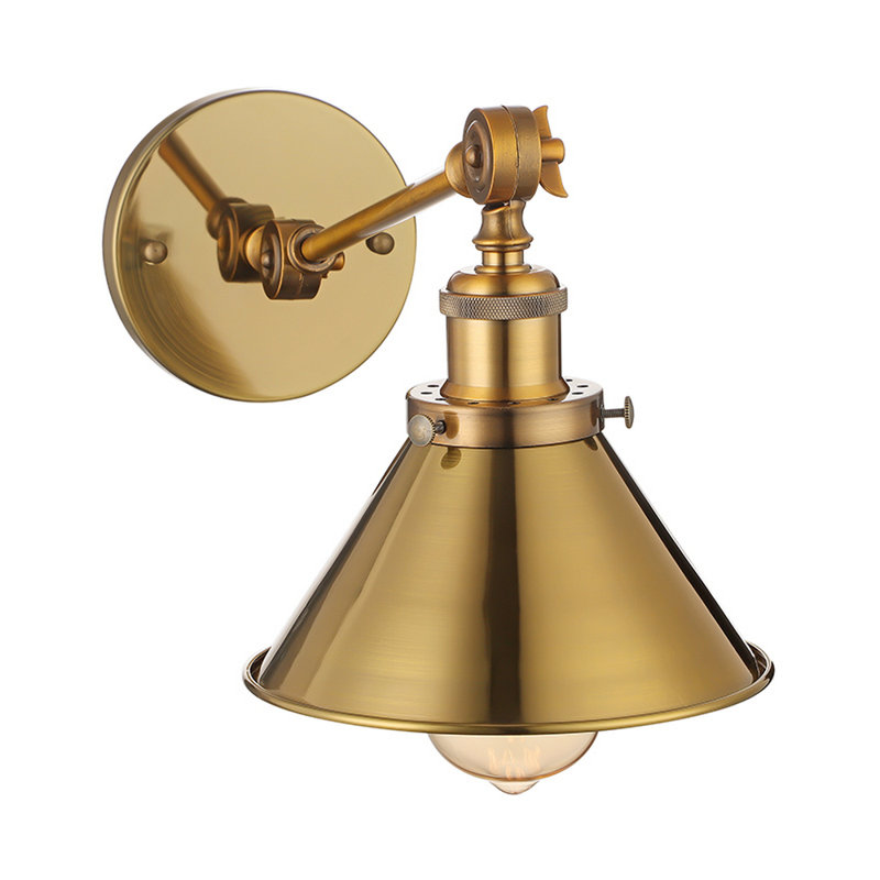 Seval Solid Brass Swing Arm Sconce