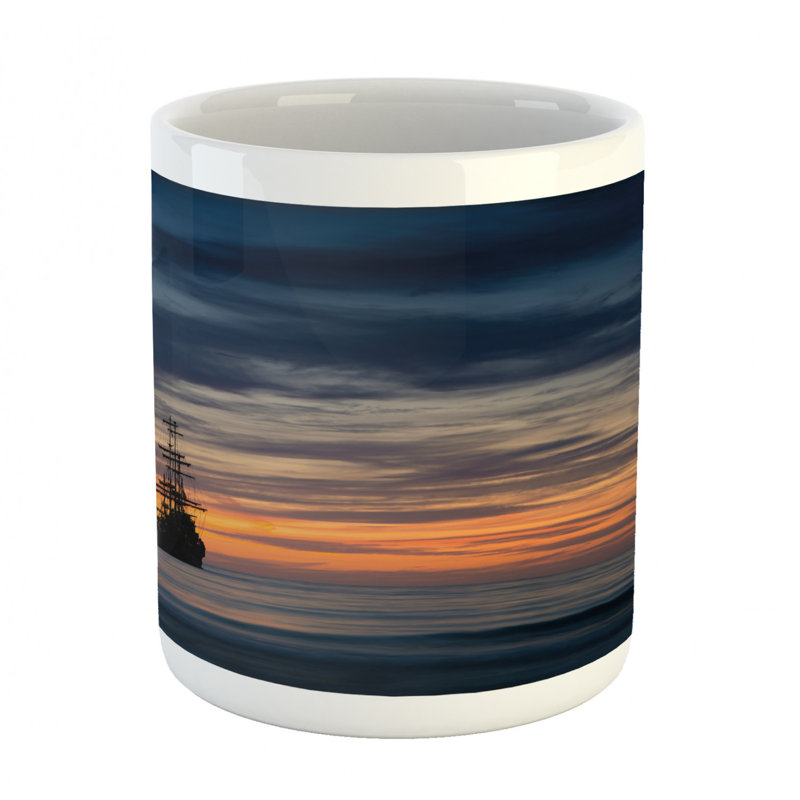 Tasse à café pour bateau pirate