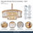 Marquise 28-Light Round Chandelier - Gold