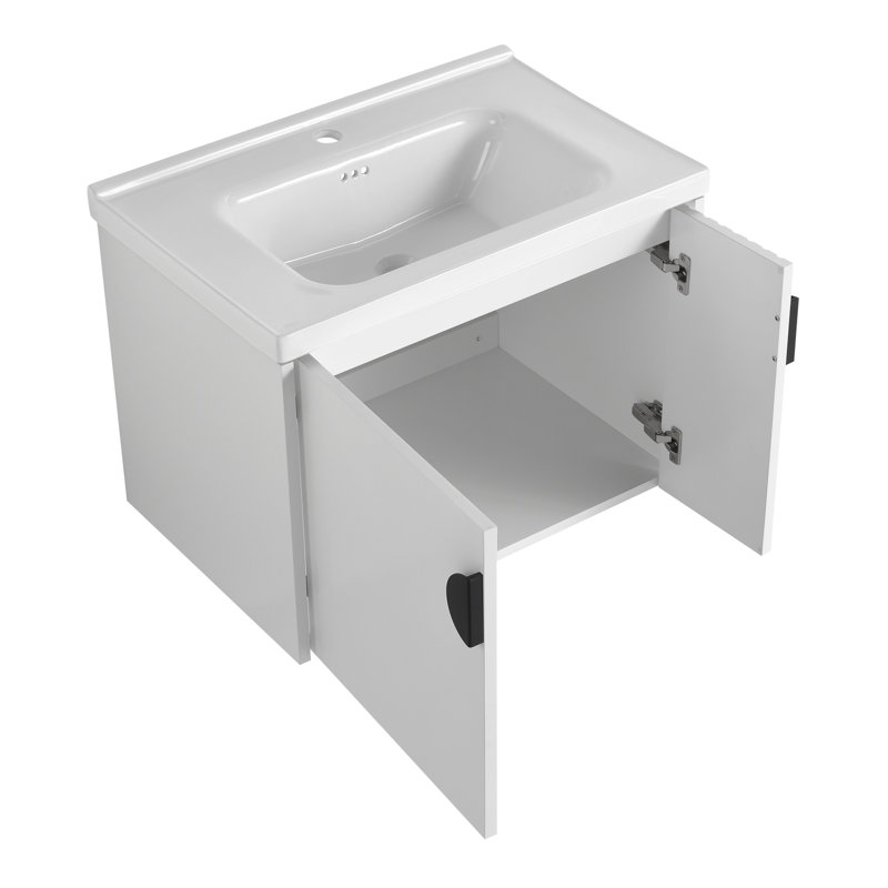 Meuble-lavabo simple 27,8 po avec plateau Kieyana
