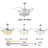 Garlef Ceiling Fan with LED Lights