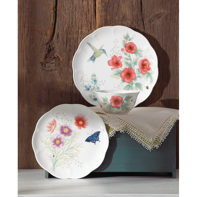 Lenox Butterfly Meadow Flutter 12 Piece Dinnerware Set, Service for 4