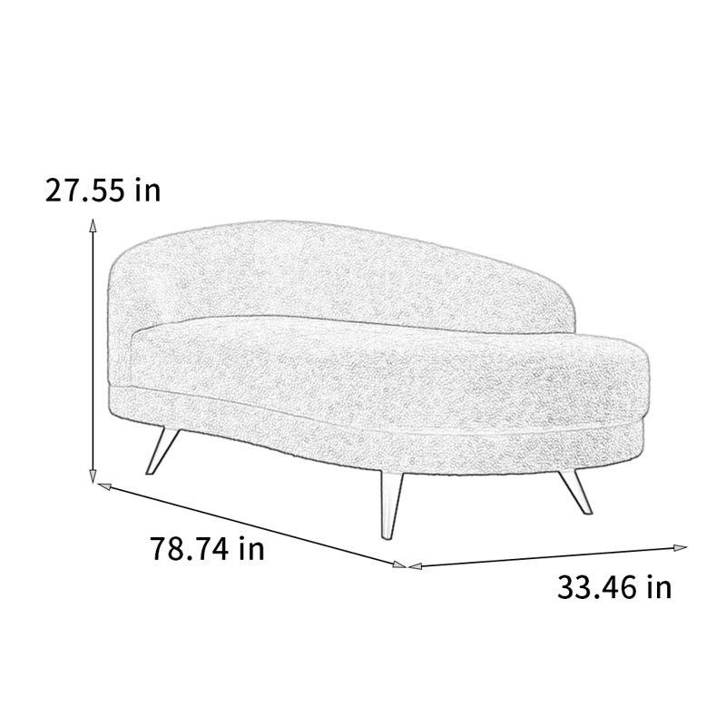 Stylish and comfortable chair, Left Hand Facing