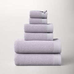 Everplush Diamond Jacquard Bath Towel Set, 2 Pack (30 x 56), Lavender 2 